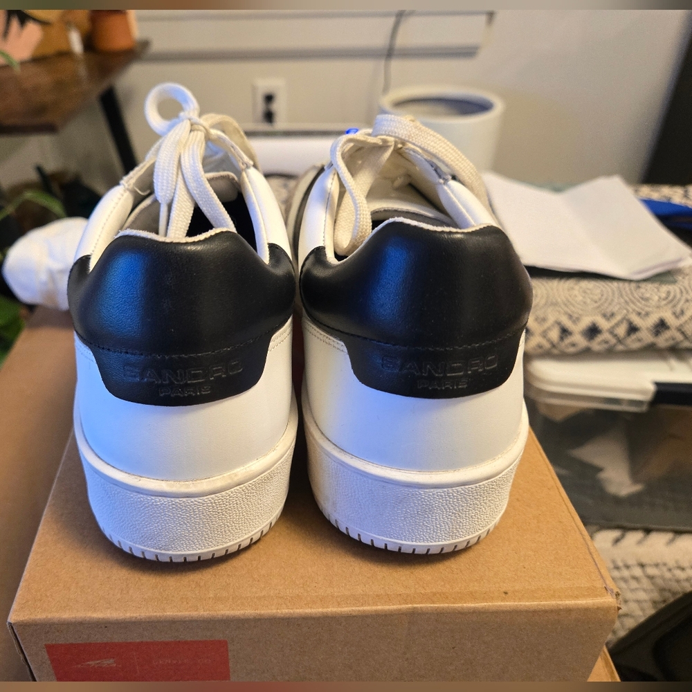 Sandro White and Gray Sneaker - Picture 3 of 6
